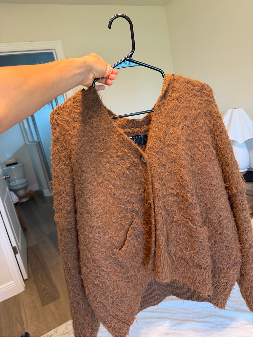 ASOS teddy cardigan women's